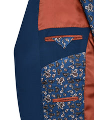 Navy Texture Suit ST2690-1S-42