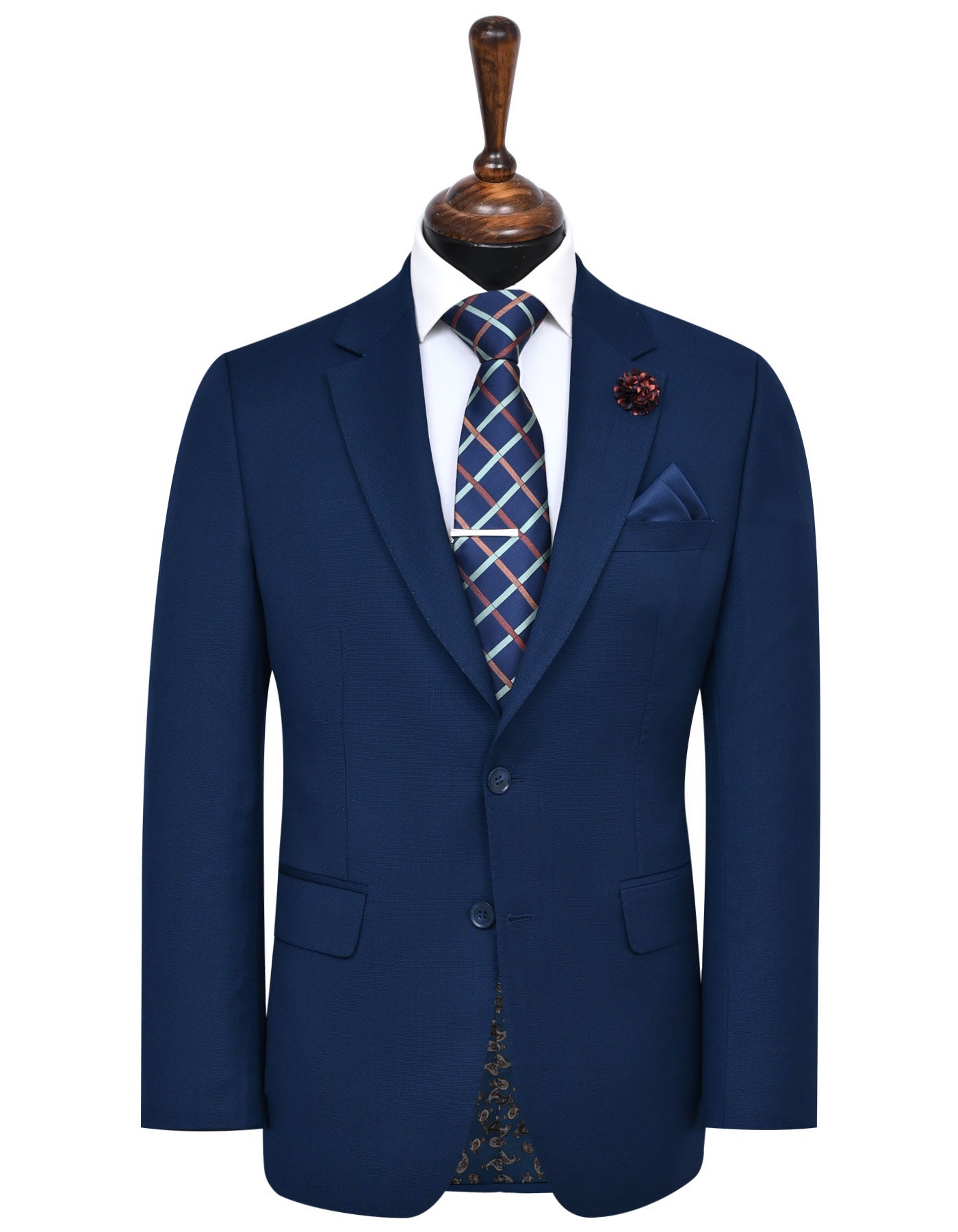 Navy Texture Suit ST2690-1S-34