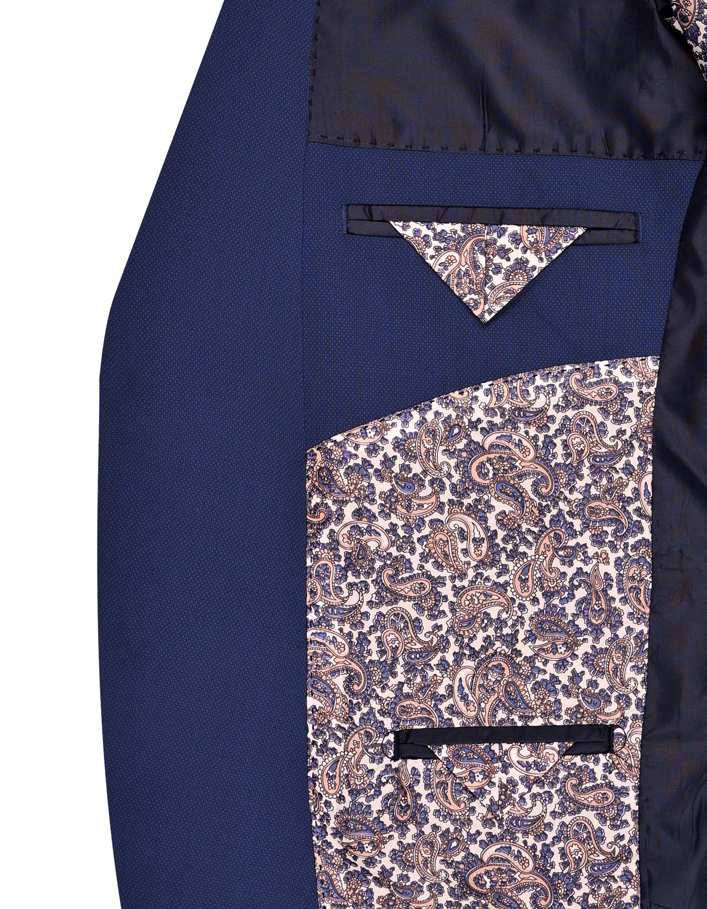 Navy Texture Suit ST2690S-44