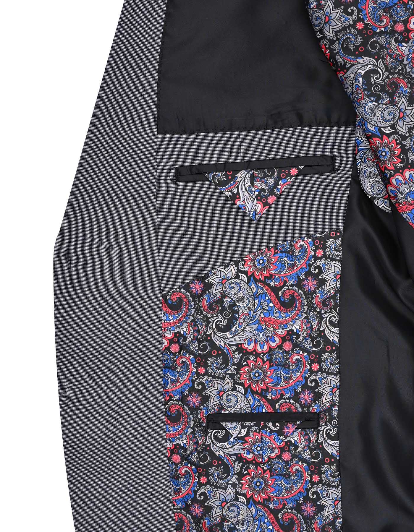 Grey Texture Suit ST2691C-44