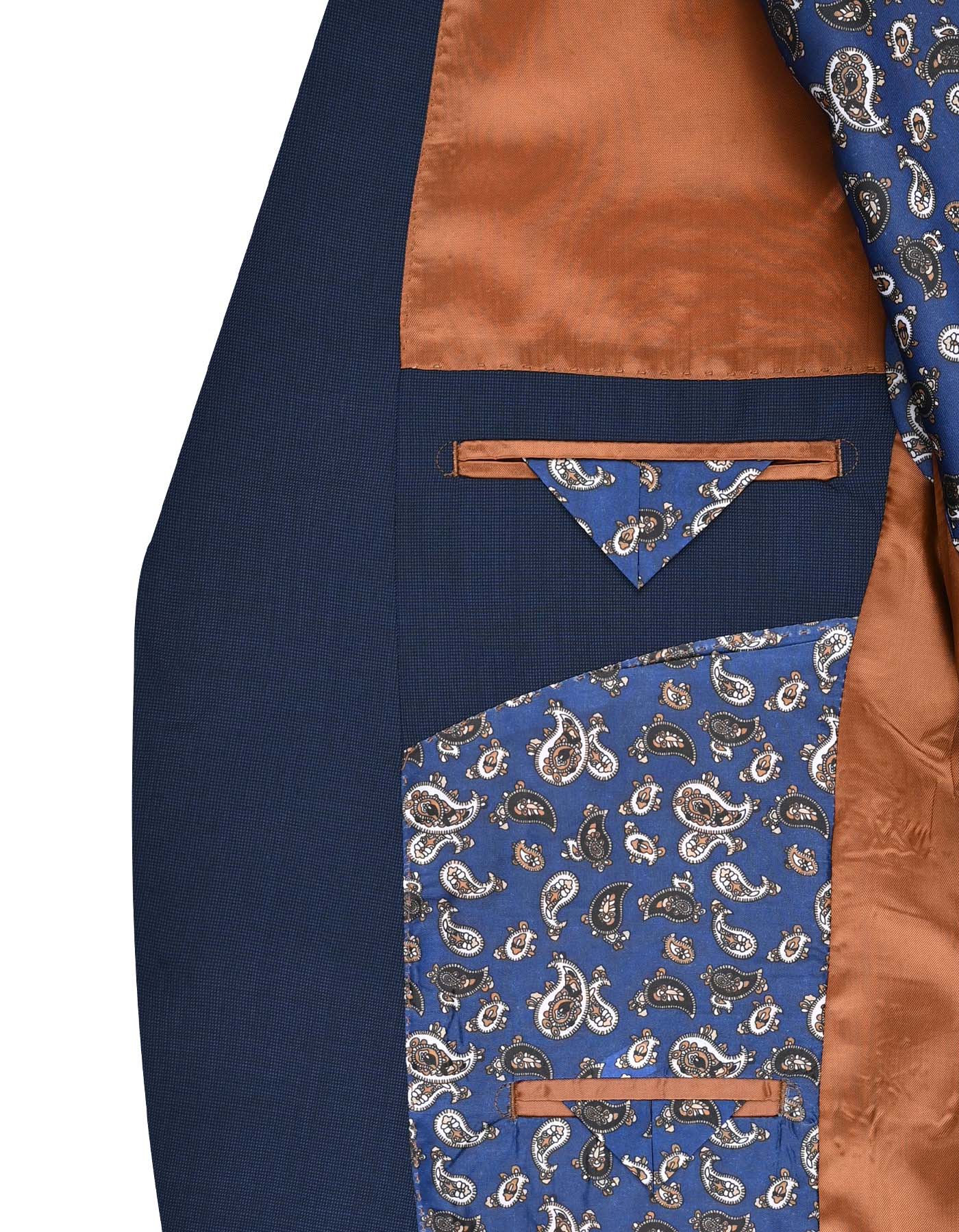 Navy Texture Suit ST2692C-44