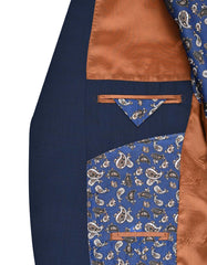 Navy Texture Suit ST2692S-44