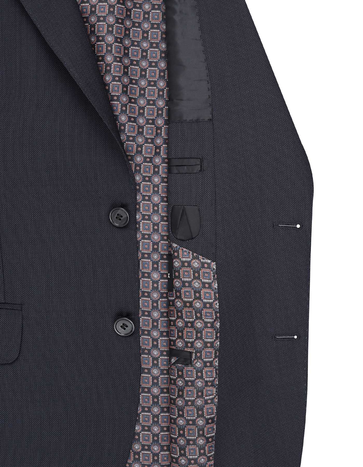 D Charcoal Texture Suit ST2693C-42