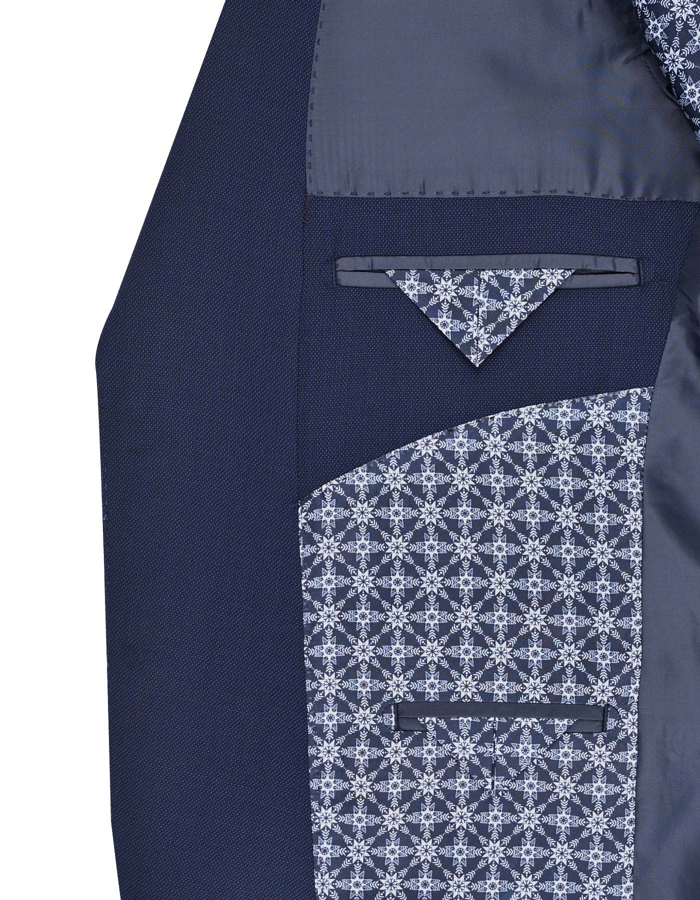 D Navy Texture Suit ST2694C-42