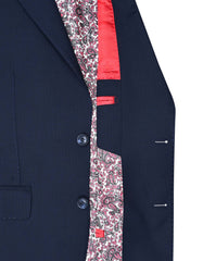 D Navy Texture Suit ST2697-1S-40