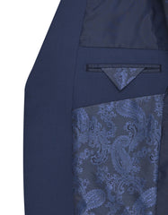 Navy Texture Suit ST2703S-44