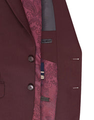 Maroon Texture Suit ST2704S-42