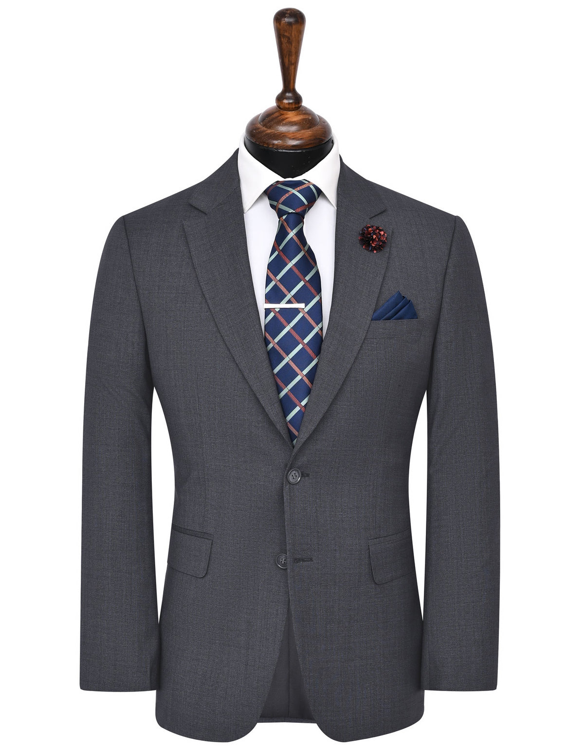 Charcoal Texture Suit ST2712S-34