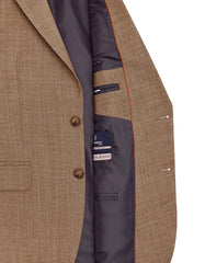 L Brown Texture Suit ST2713C-40