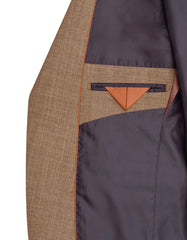 L Brown Texture Suit ST2713S-42