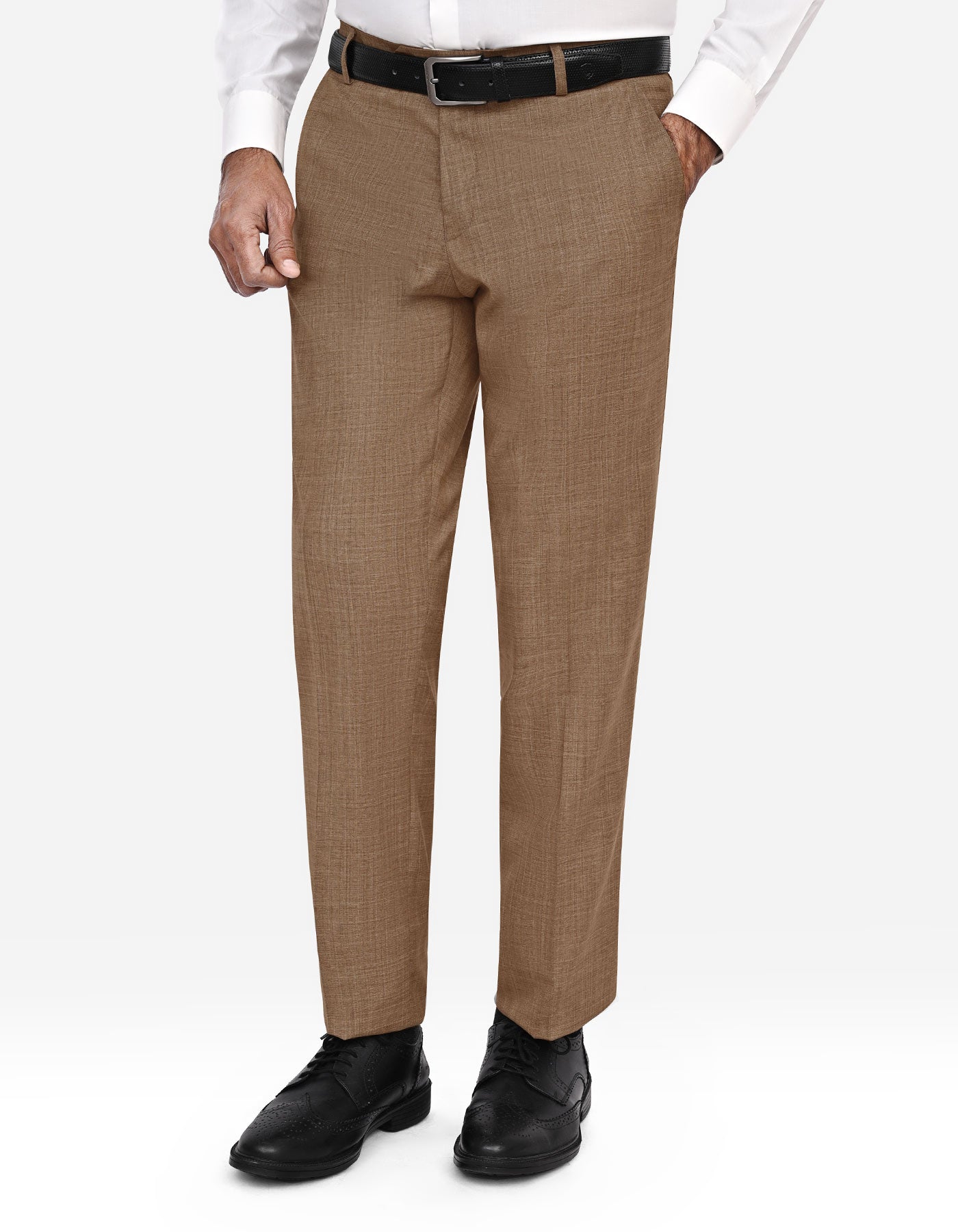 L Brown Texture Suit ST2713S-36