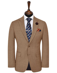 L Brown Texture Suit ST2713S-34