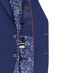 Navy Texture Suit ST2714C-40