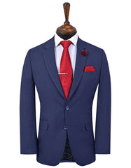 Navy Texture Suit ST2714C-34