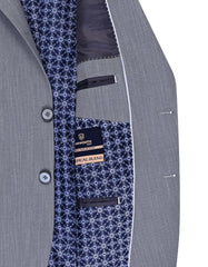 L Grey Texture Suit ST2715C-40