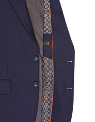 D Navy Texture Suit ST2716C-44