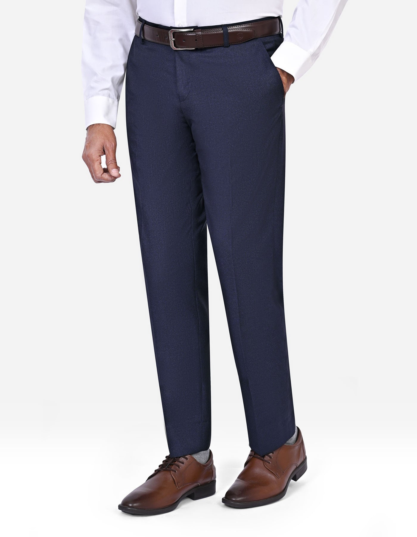 D Navy Texture Suit ST2716C-36