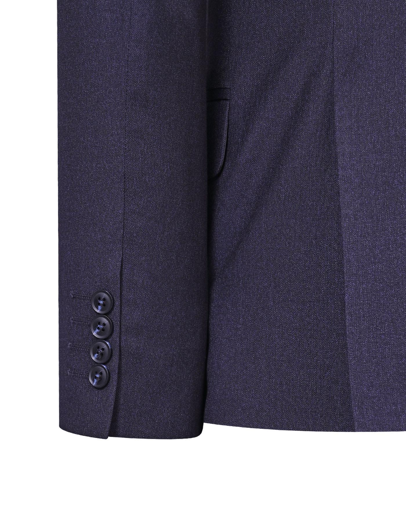 D Navy Texture Suit ST2716S-40