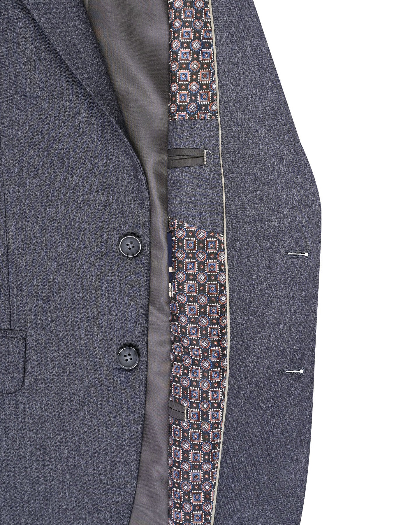 Grey Texture Suit ST2717C-42