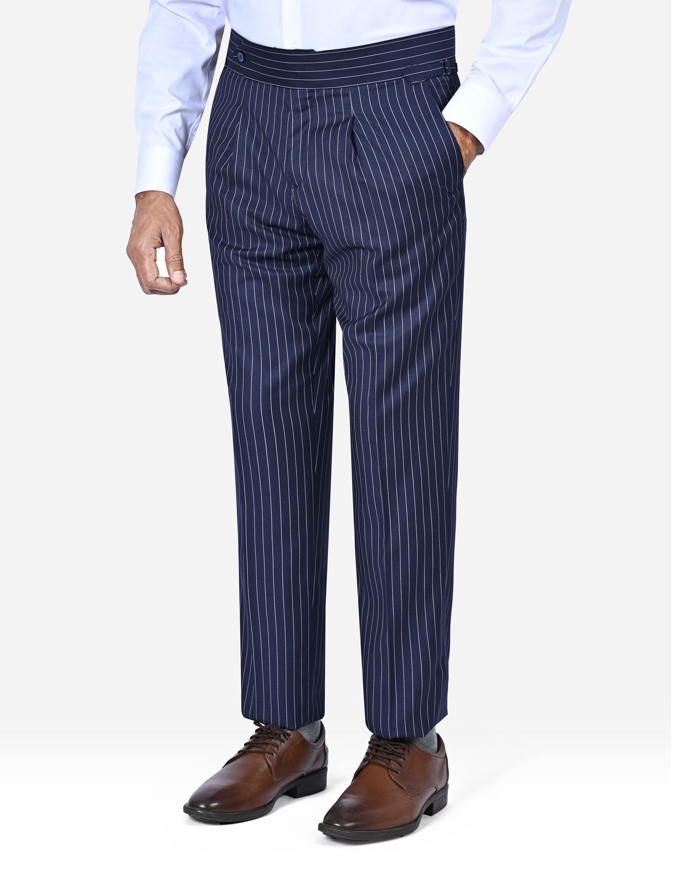 Navy Stripe Suit ST2721C-36