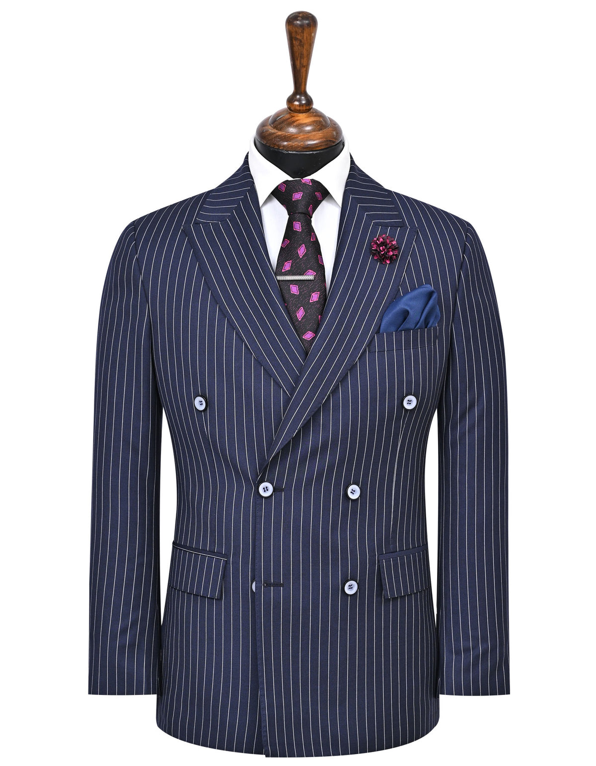 Navy Stripe Suit ST2721C-34