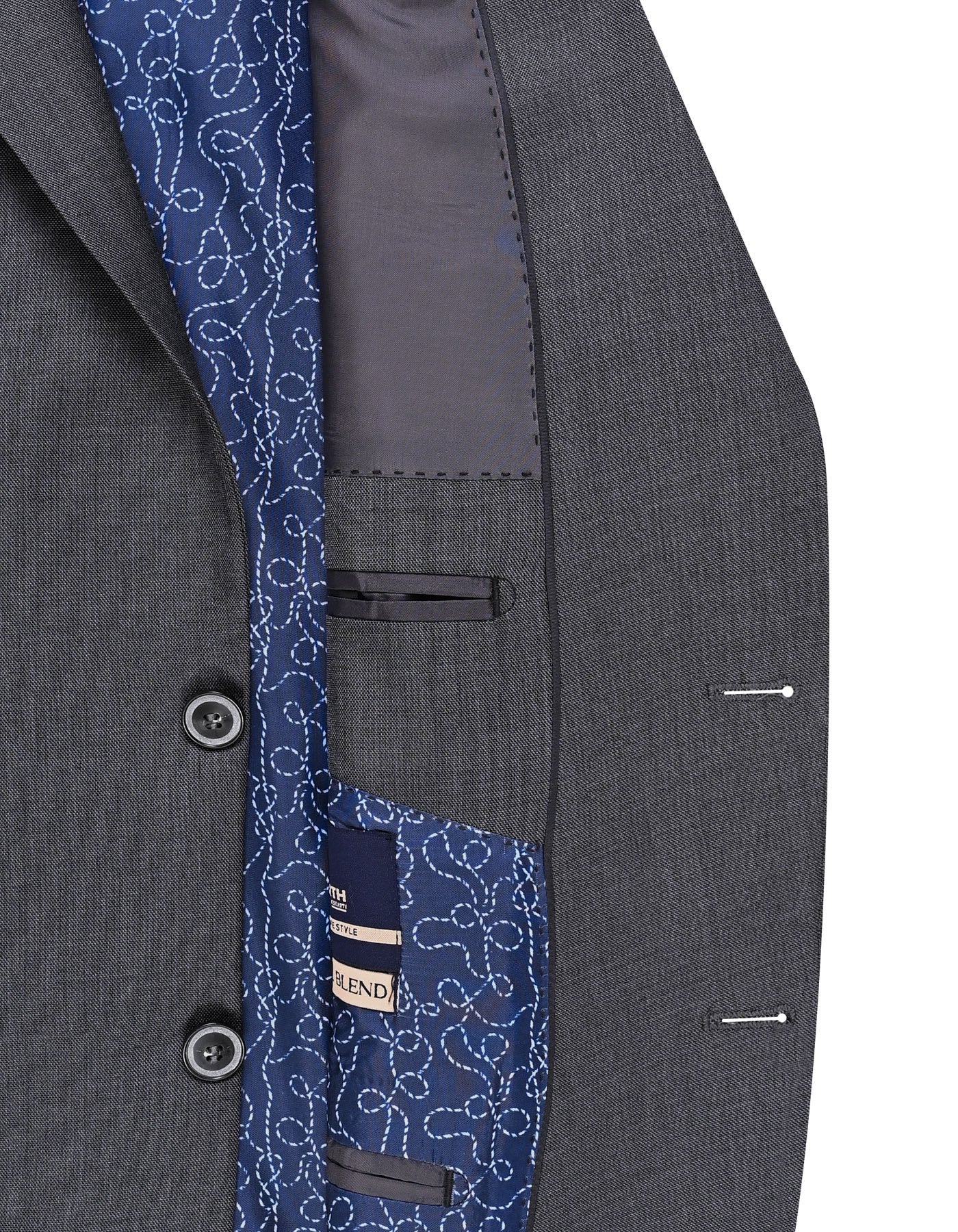 Charcoal Plain Suit ST2722C-40