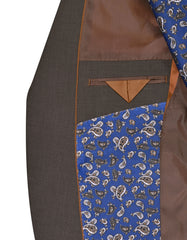 M Brown Plain Suit ST2723C-42