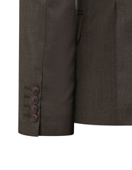 M Brown Plain Suit ST2723C-38