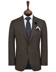 M Brown Plain Suit ST2723C-34