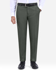 L Olive Plain Suit ST2724C-36