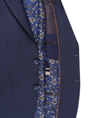 D Blue Plain Suit ST2725C-40