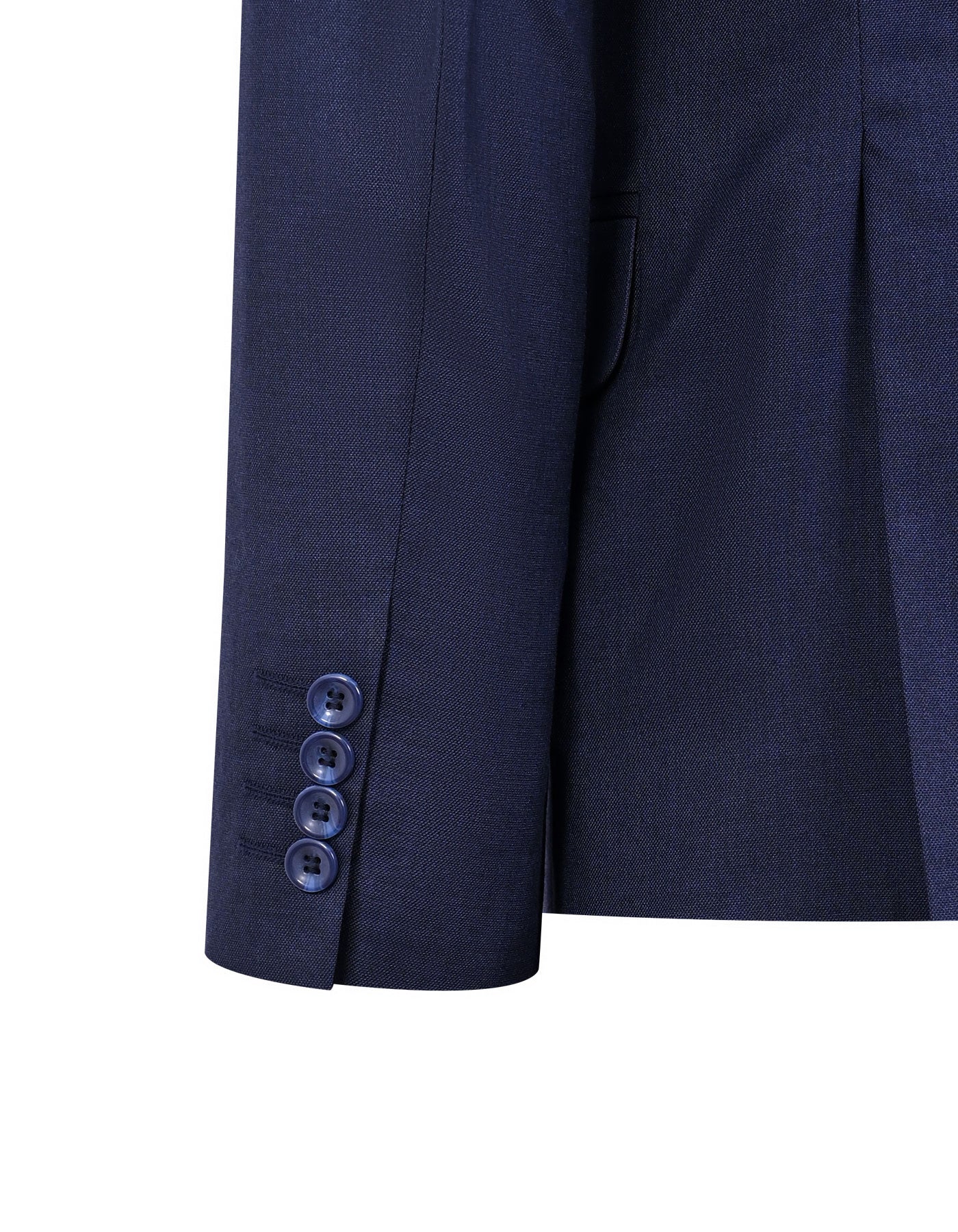 D Blue Plain Suit ST2725C-38