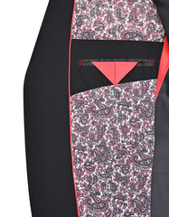 Black Plain Suit ST2726C-44