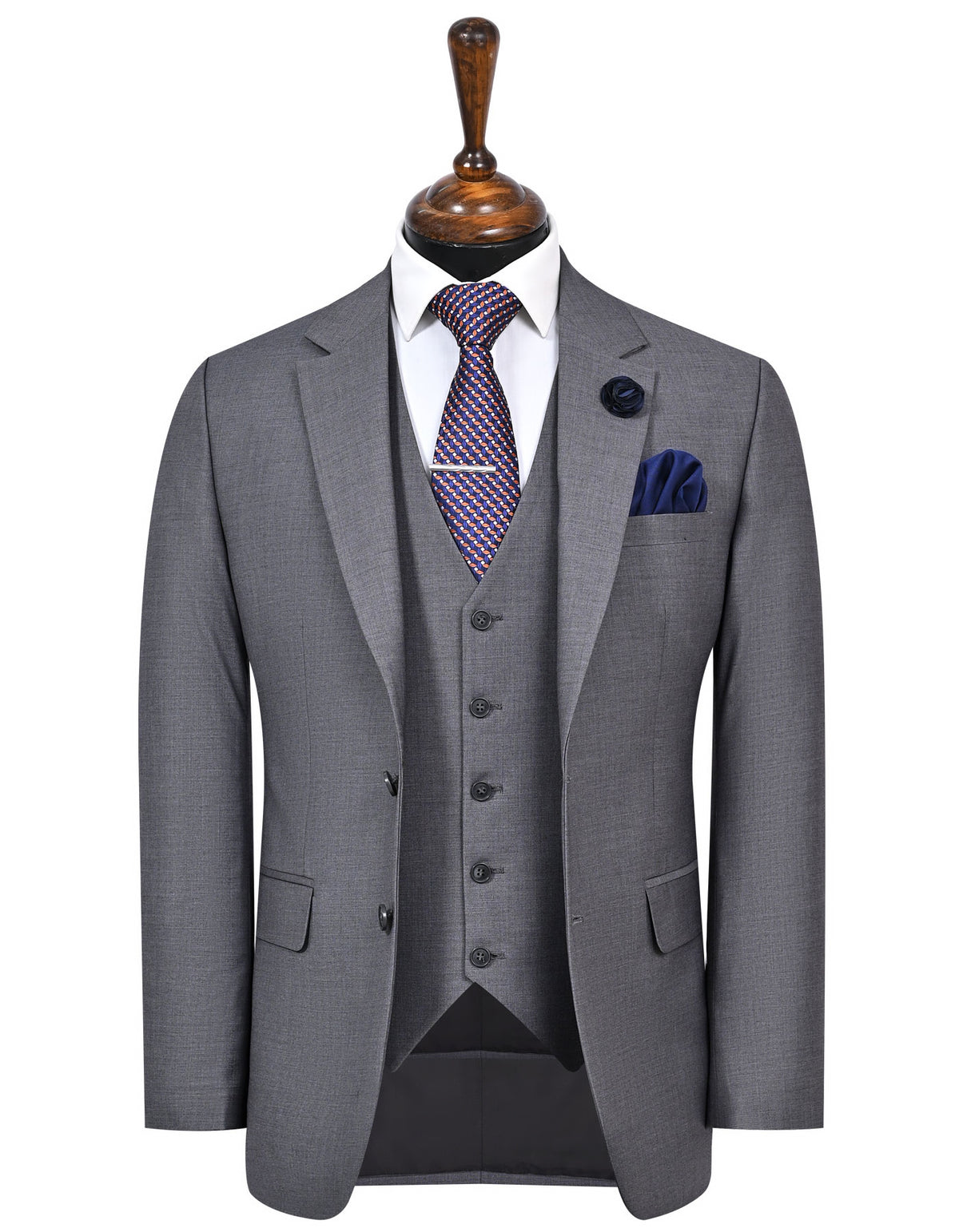 Grey Plain Suit ST2728C-34