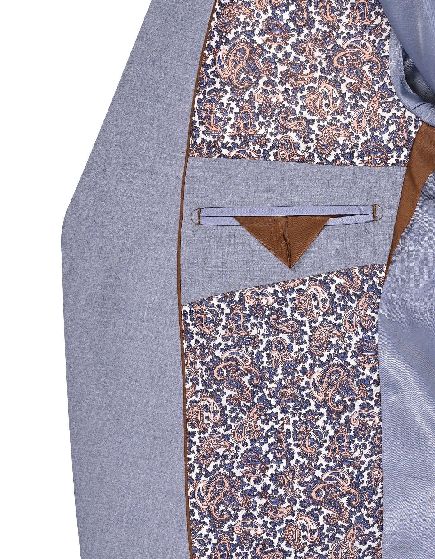 L Grey Plain Suit ST2729S-44