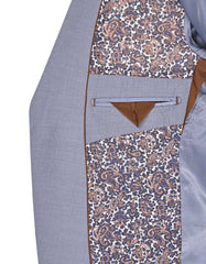 L Grey Plain Suit ST2729S-44