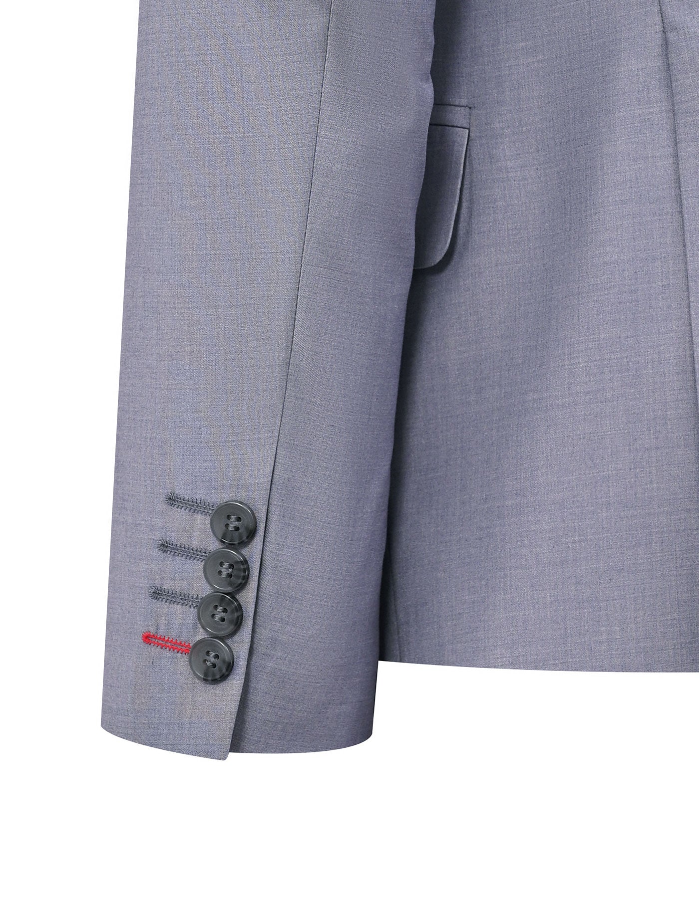 L Grey Plain Suit ST2729S-40