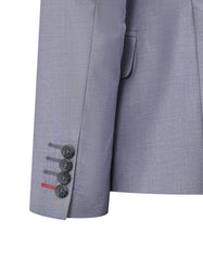 L Grey Plain Suit ST2729S-40