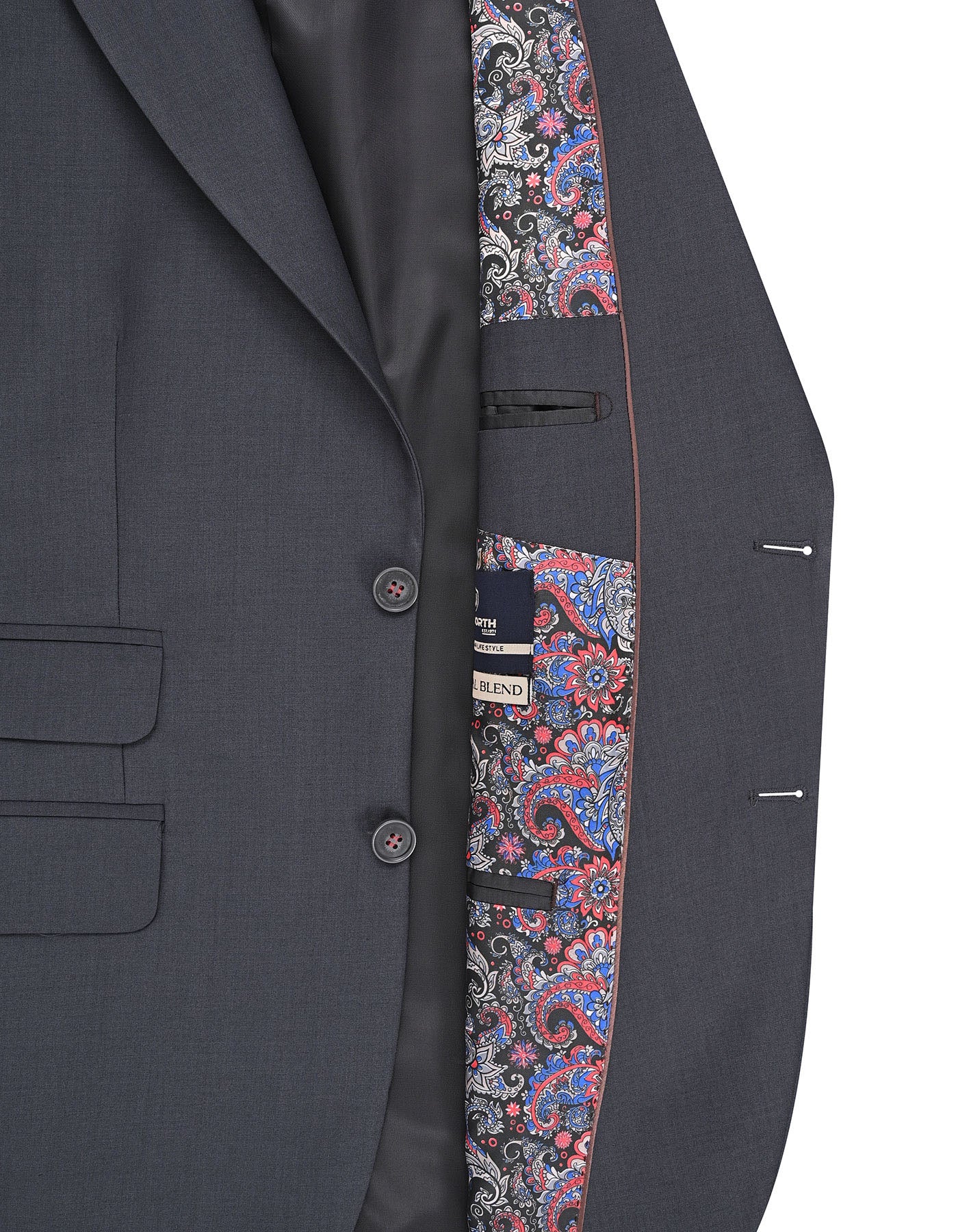 Charcoal Plain Suit ST2730S-42