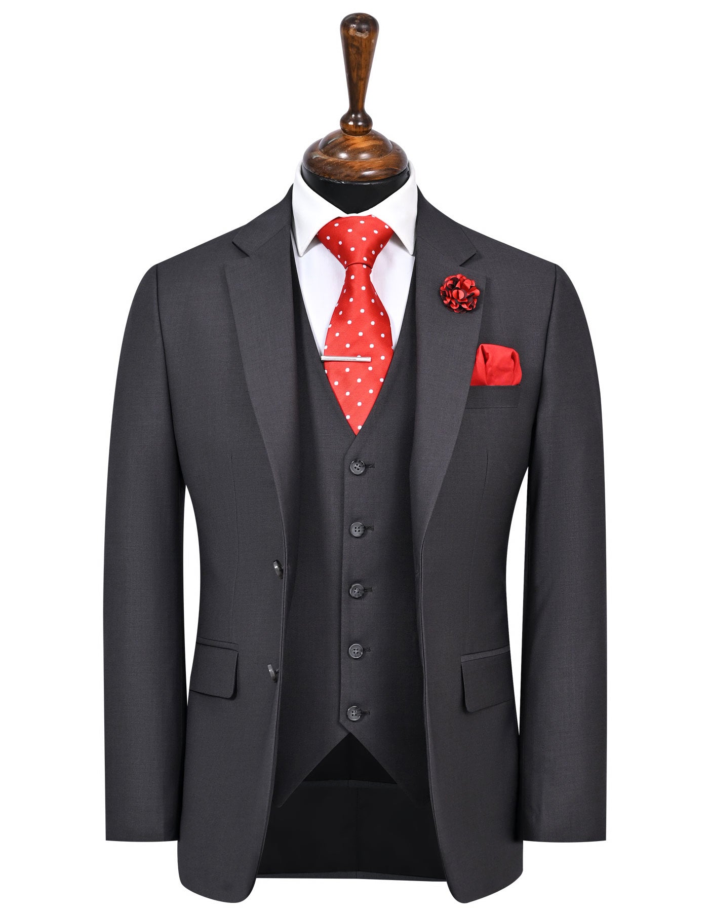 Charcoal Plain Suit ST2732S-34