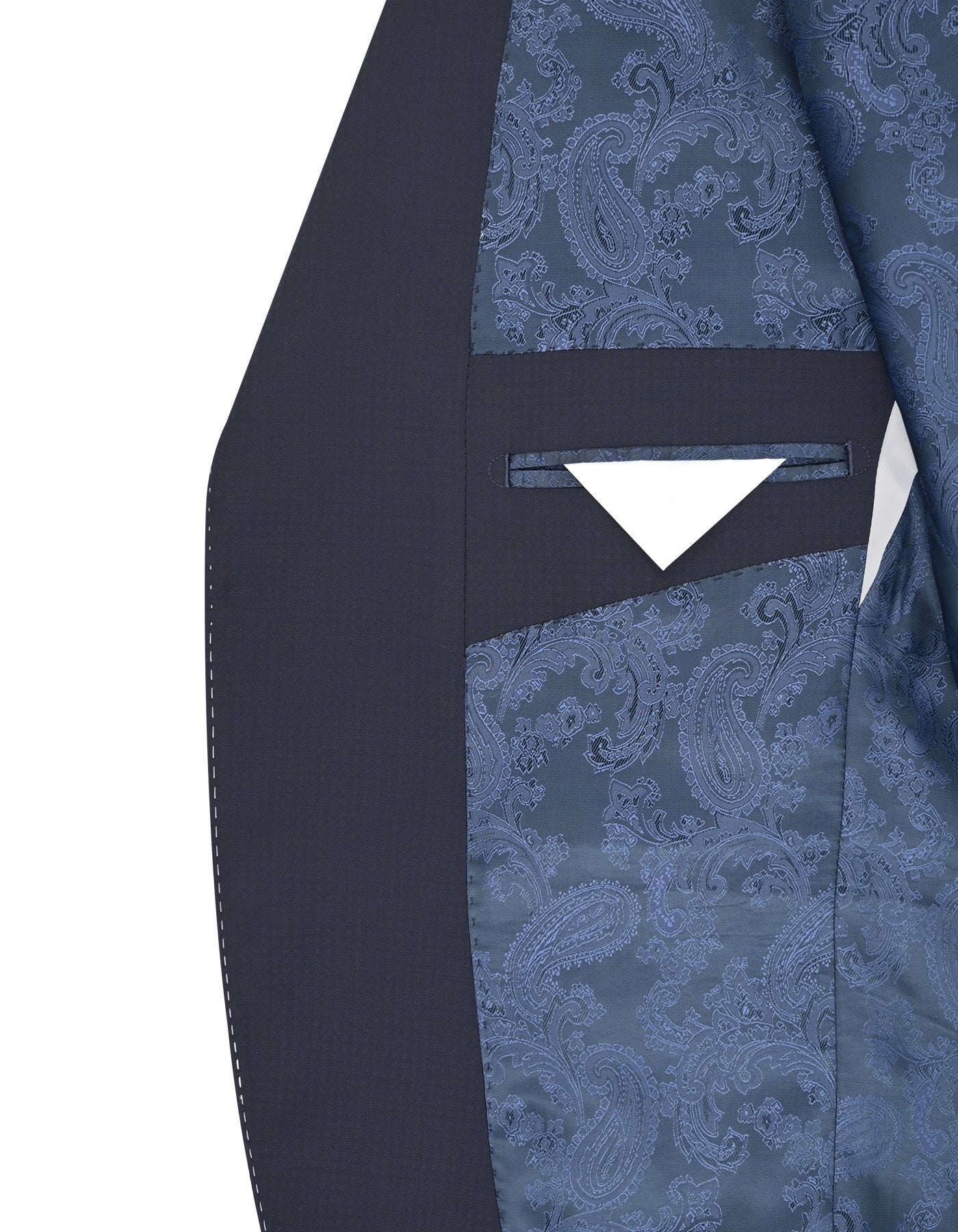 D Navy Check Suit ST2740C-42