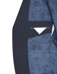 D Navy Check Suit ST2740C-42