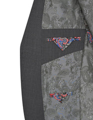 Charcoal Plain Suit ST2743C-44