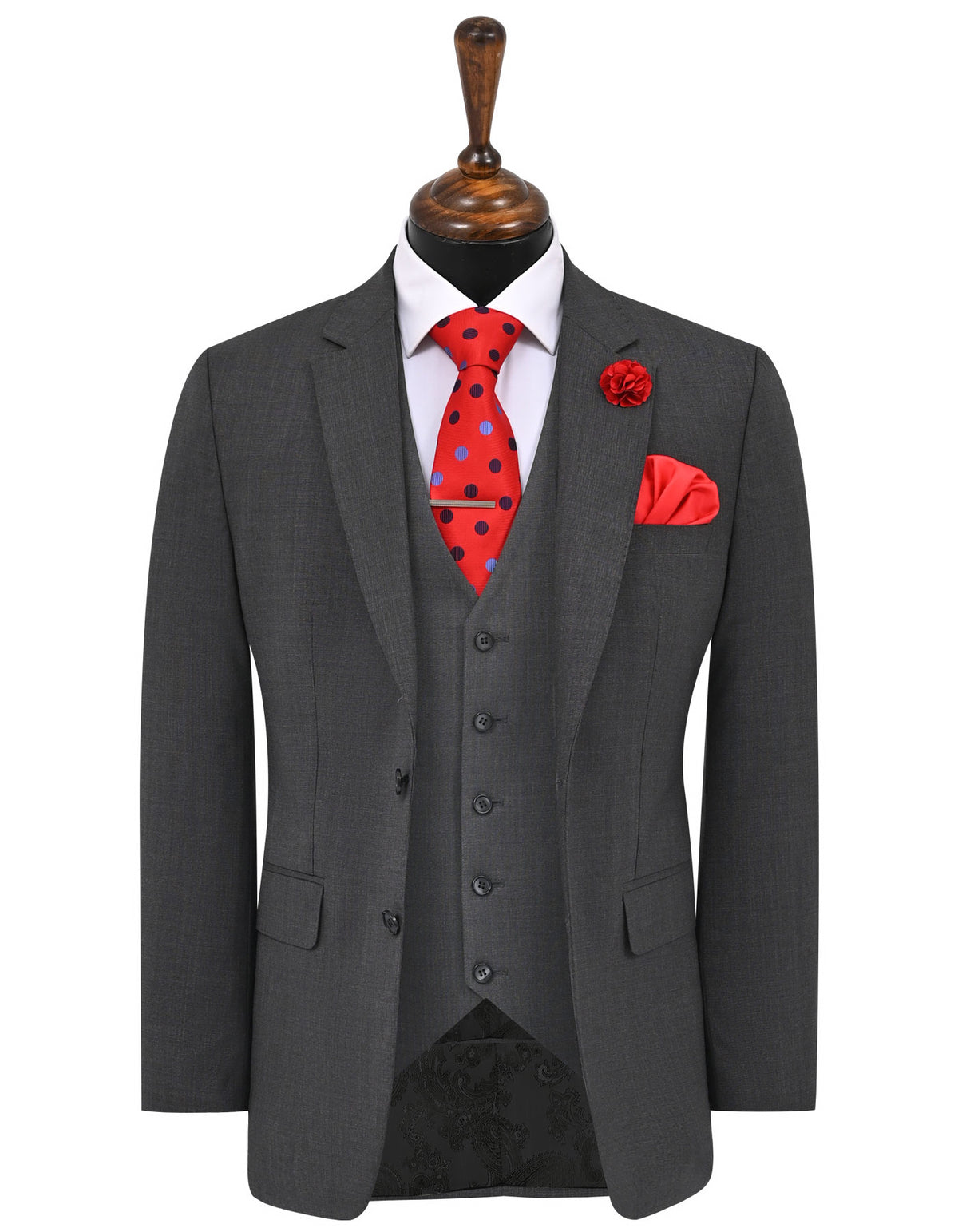 Charcoal Plain Suit ST2743C-34