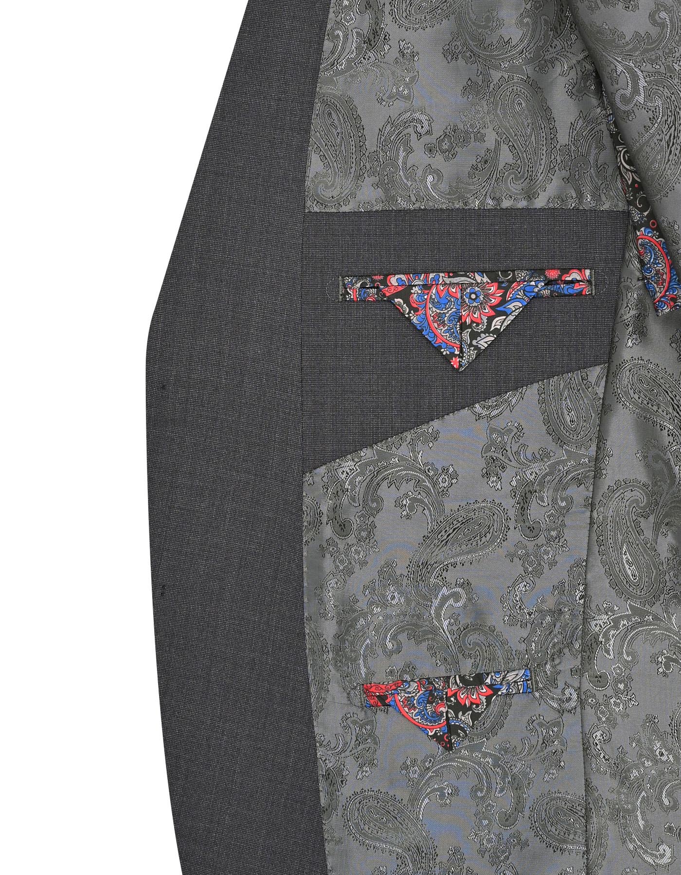 Charcoal Plain Suit ST2743S-44