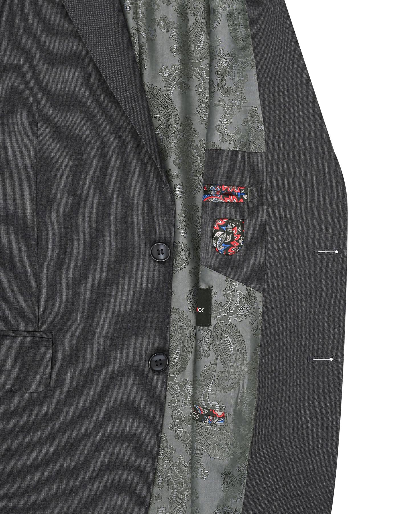 Charcoal Plain Suit ST2743S-42