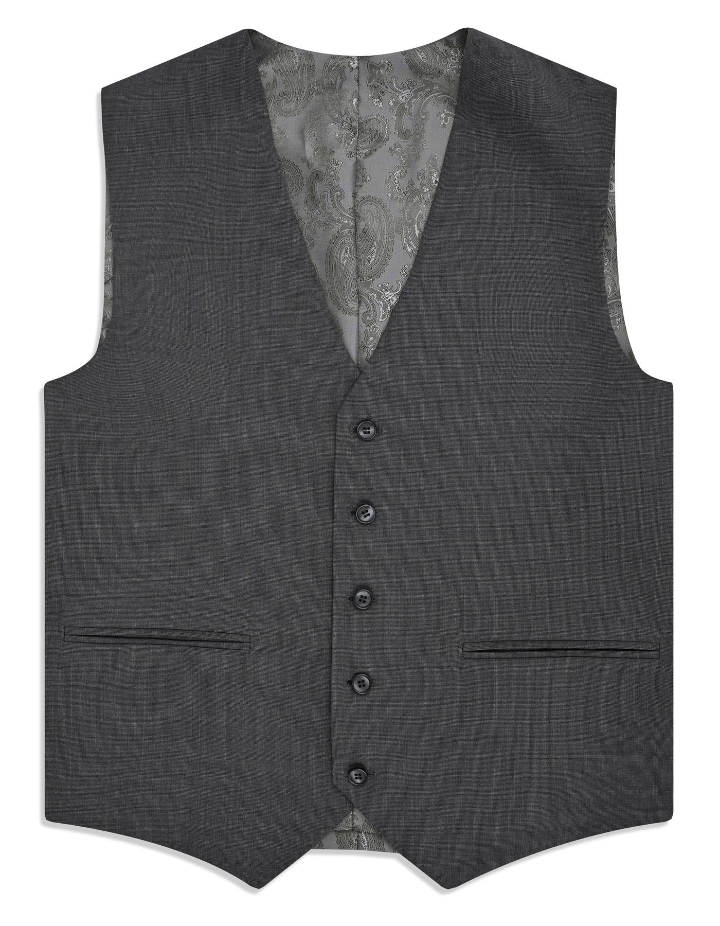 Charcoal Plain Suit ST2743S-38