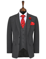 Charcoal Plain Suit ST2743S-34