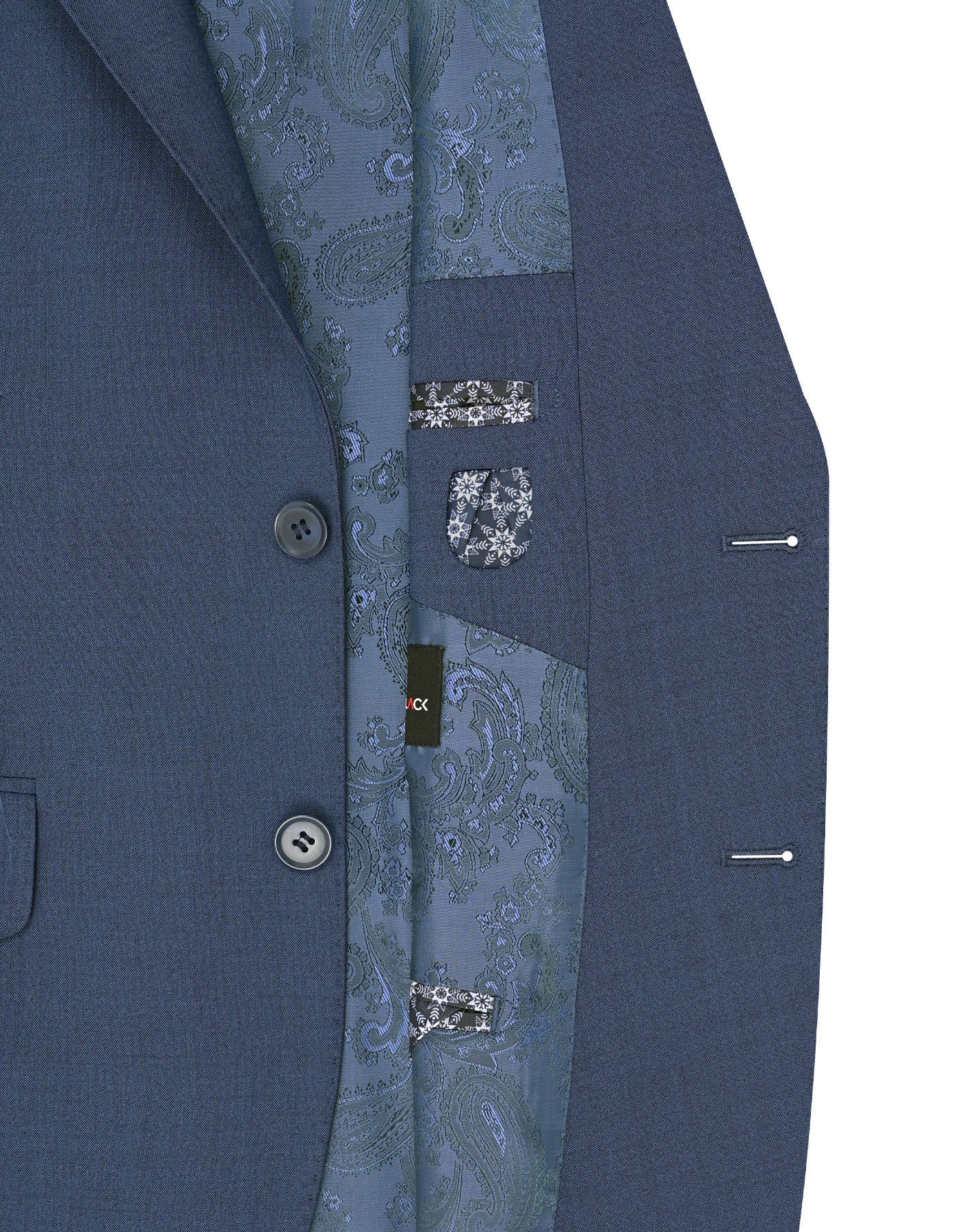 M Blue Plain Suit ST2744S-42