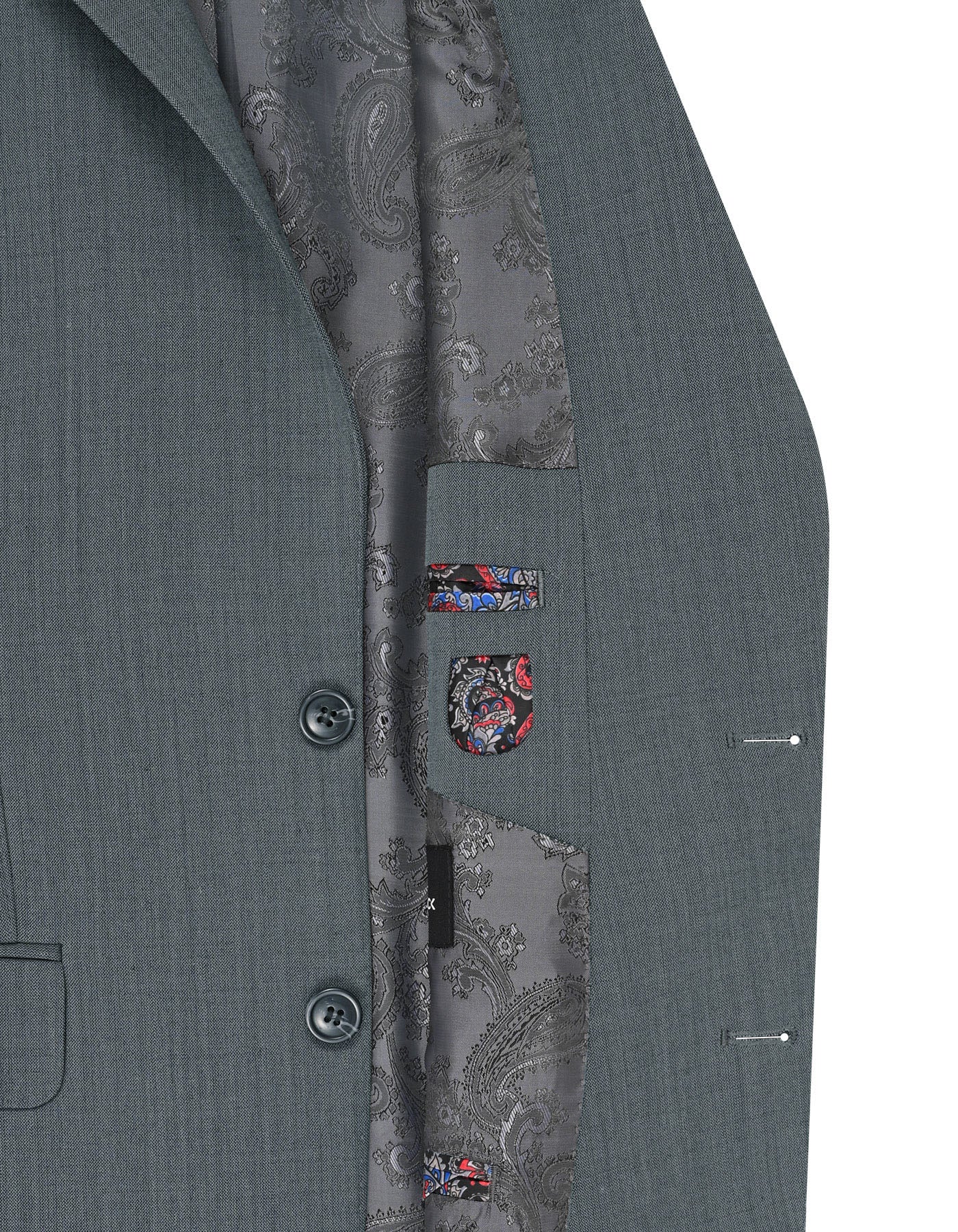 Grey Plain Suit ST2745S-42